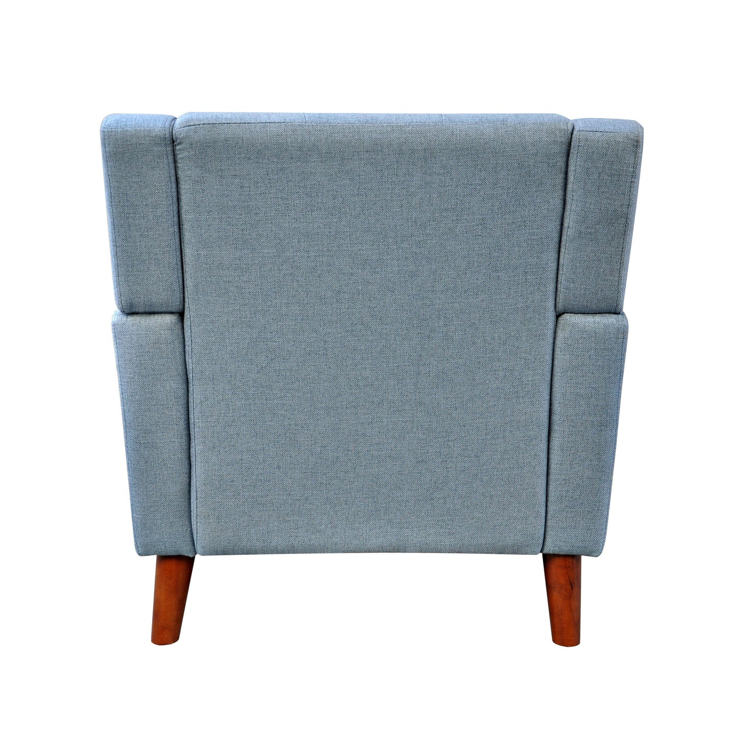 Luminaesque - Fabric Upholstered Armchair With Tufted Back - Blue