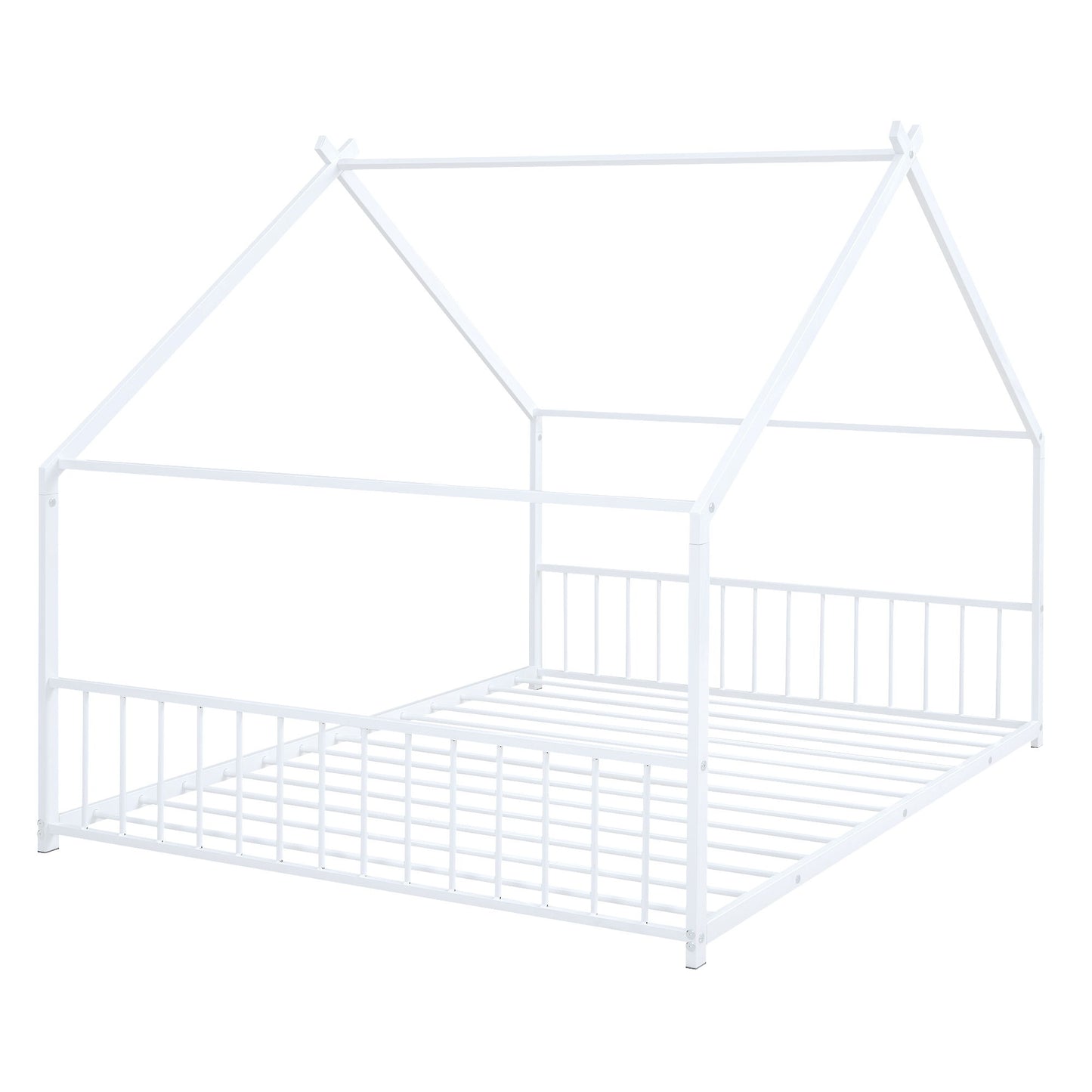 Full Size House Bed - White