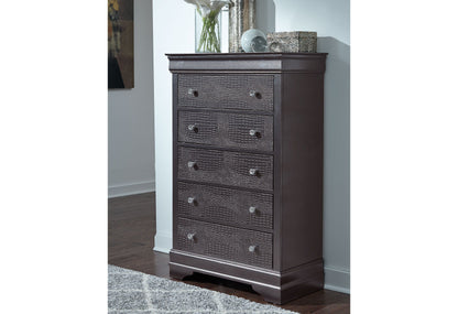 Shaker - Crocodile Chest - Metallic Gray