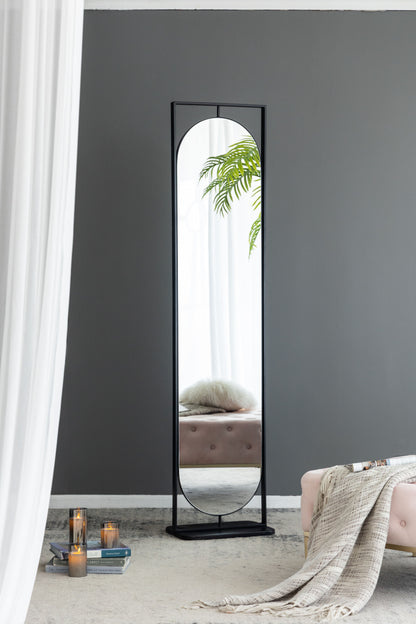 Full Length Standing Mirror, 360ÔøΩÔøΩÔøΩÔøΩÔøΩÔøΩÔøΩÔøΩÔøΩÔøΩÔøΩÔøΩÔøΩÔøΩÔøΩ Swivel Floor Mirror For Bedroom - Black