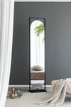 Full Length Standing Mirror, 360ÔøΩÔøΩÔøΩÔøΩÔøΩÔøΩÔøΩÔøΩÔøΩÔøΩÔøΩÔøΩÔøΩÔøΩÔøΩ Swivel Floor Mirror For Bedroom - Black
