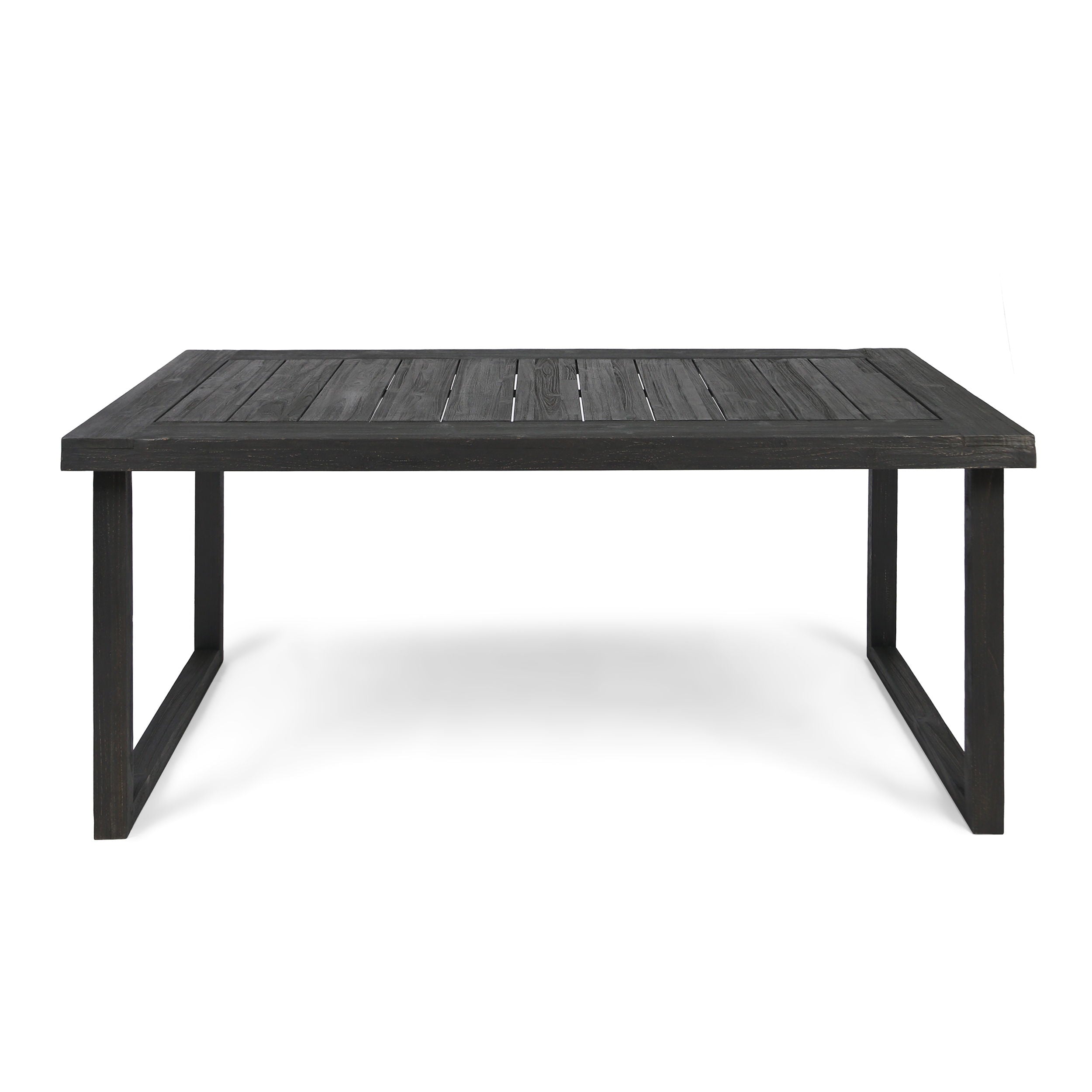 Outdoor Dining Table - Sandblast Dark Gray