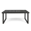 Outdoor Dining Table - Sandblast Dark Gray