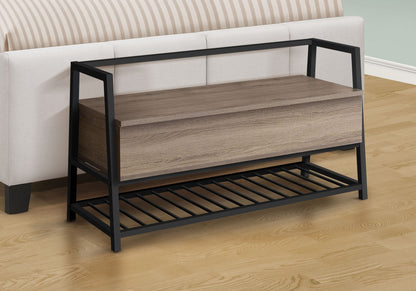 Bench, Entryway, Hallway, Storage, Rectangular, Contemporary & Modern - Taupe