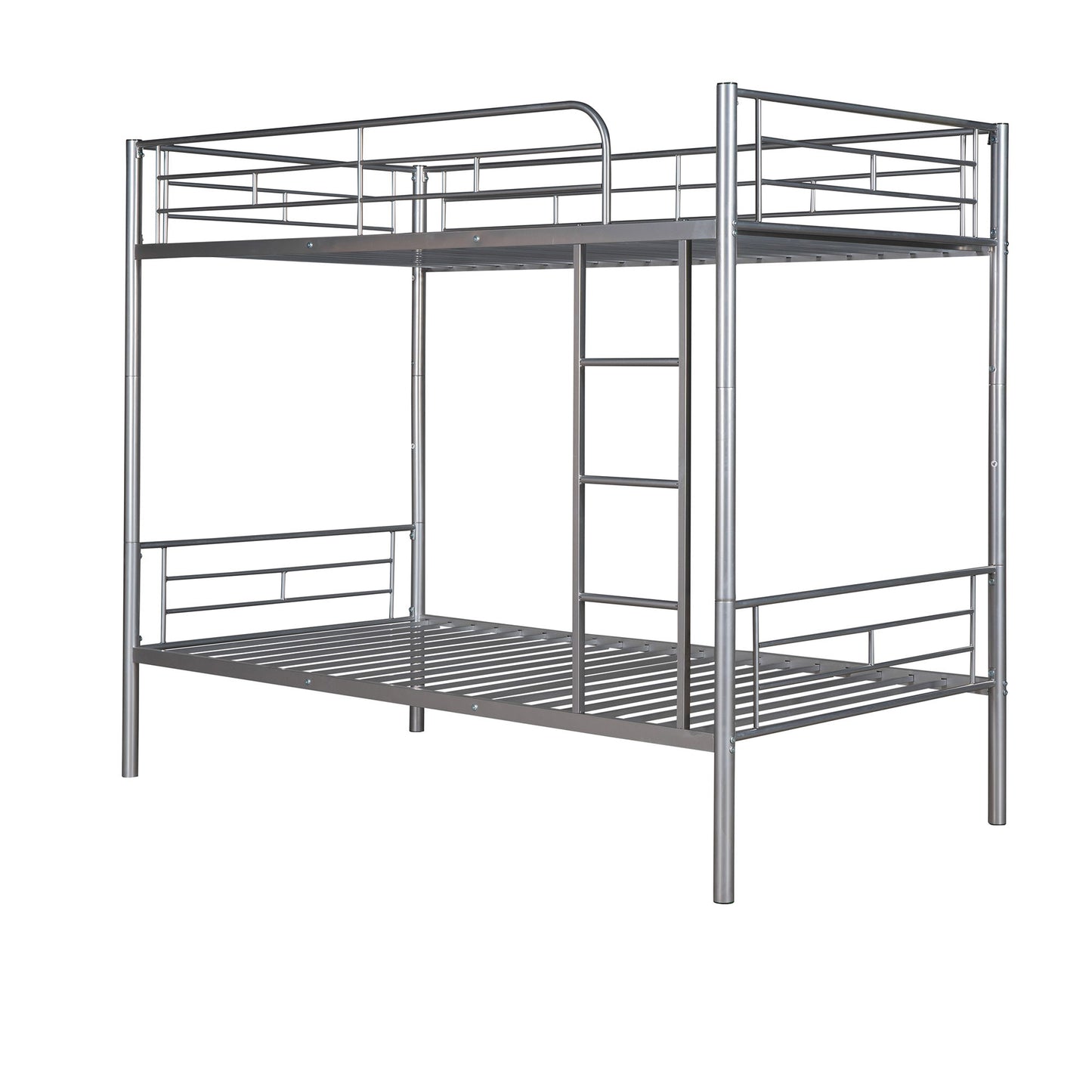 Twin Over Twin Bunk Bed - Silver