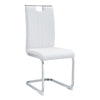 (Set of 4) Material Bow Shaped Chairs Adding Fashion To Minimalist And Contemporary Home Styles - White