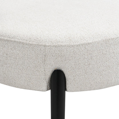 Upholstered Accent Chair, Modern Living Room Chairs, Reading Armchair For Sunroom Bedroom - Beige