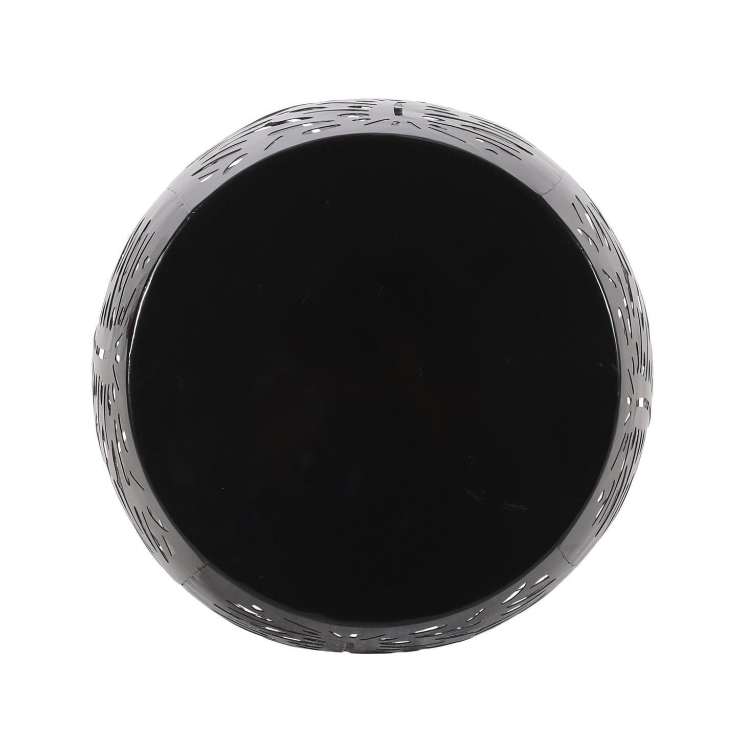 Metal, End Table Large - Black