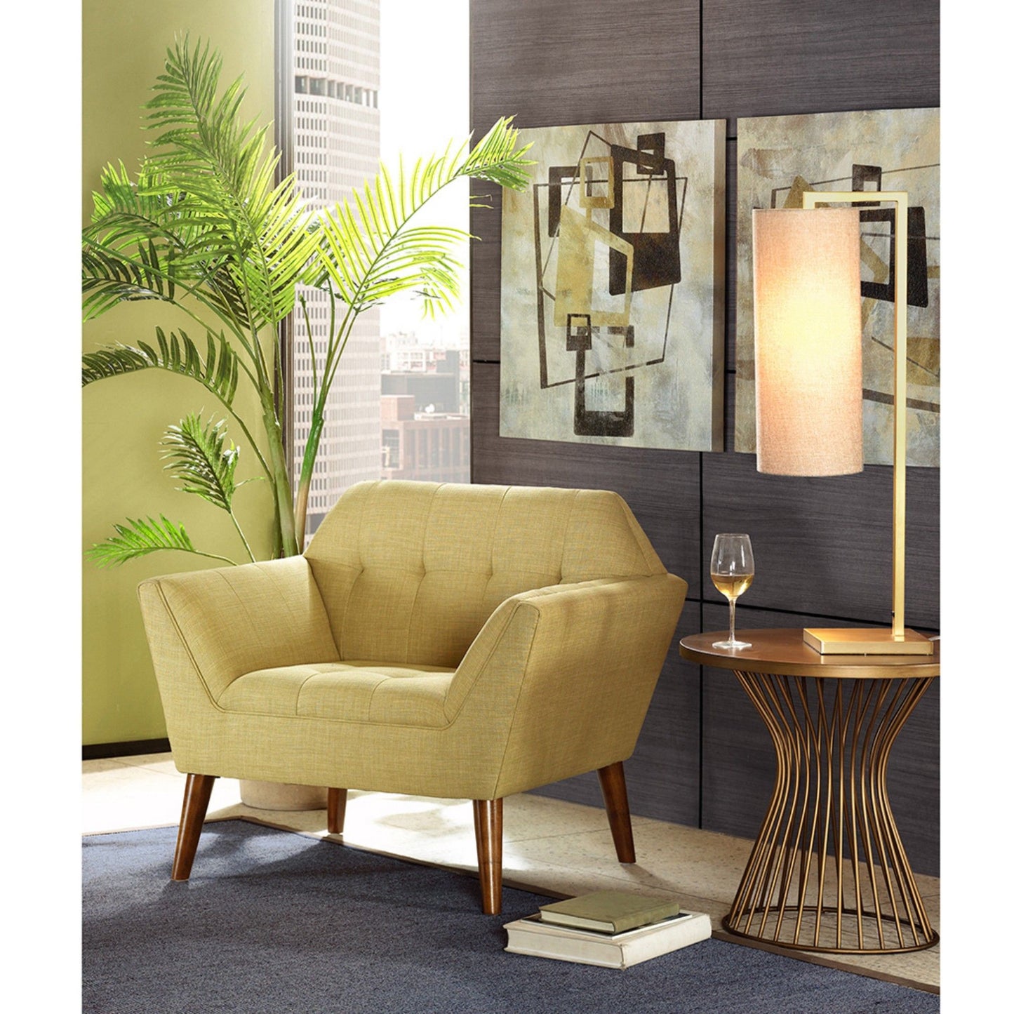 Lounge Chair Mid Century Modern - Pale Green