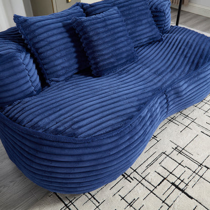 Bean Bag Sofa Lazy Sofa Durable Comfort Lounger High Back Chair For Adults And Kids, Indoor & Outdoor - Navy