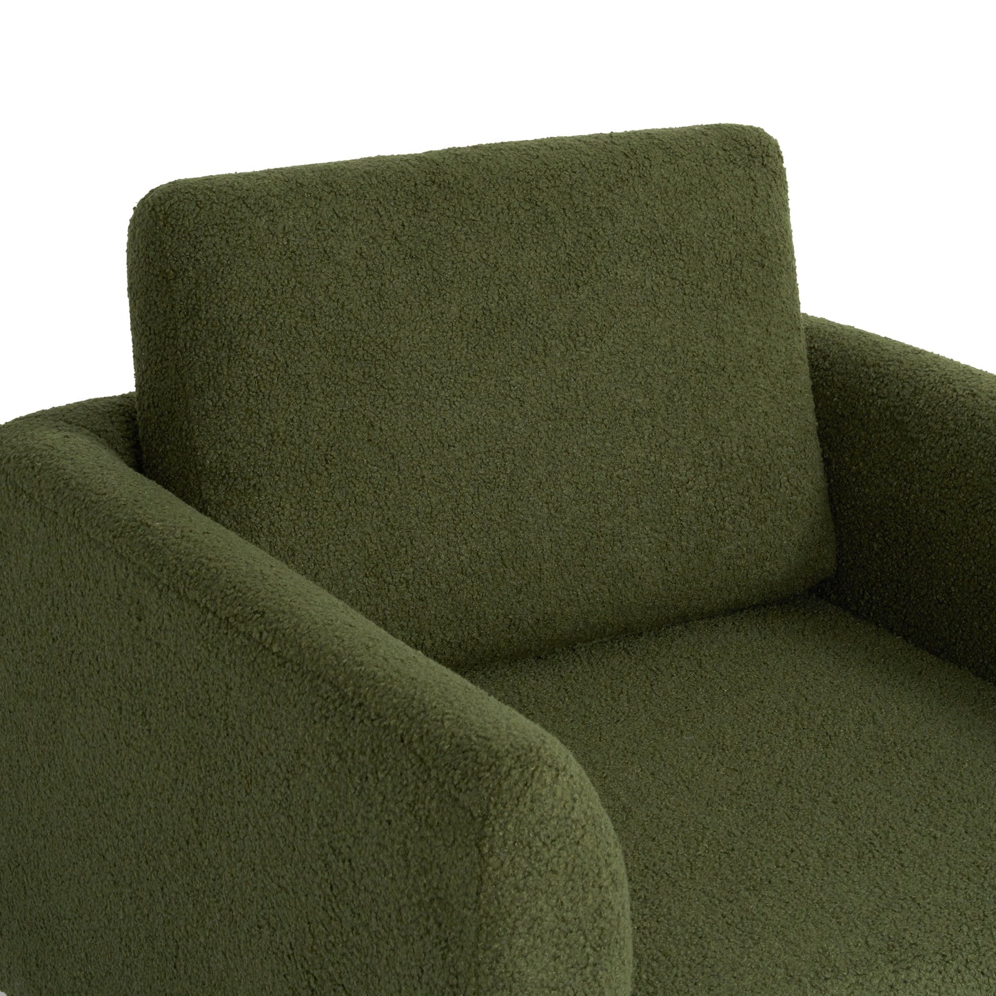 360ÔøΩÔøΩÔøΩÔøΩÔøΩÔøΩÔøΩÔøΩÔøΩÔøΩÔøΩÔøΩÔøΩÔøΩÔøΩ Modern Swivel Accent Chair Round Armchair, Thick Padded Single Lounge Sofa Upholstered Comfy - Green