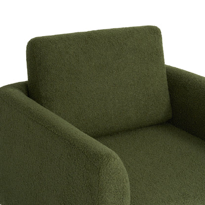 360ÔøΩÔøΩÔøΩÔøΩÔøΩÔøΩÔøΩÔøΩÔøΩÔøΩÔøΩÔøΩÔøΩÔøΩÔøΩ Modern Swivel Accent Chair Round Armchair, Thick Padded Single Lounge Sofa Upholstered Comfy - Green
