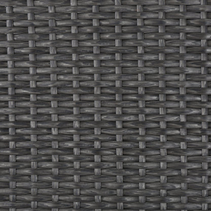Enthrallia - Outdoor Wicker Bench With Cushion - Gray