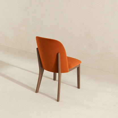 Kaitlyn - Dining Chair (Set of 2) - Brown / Burnt Orange