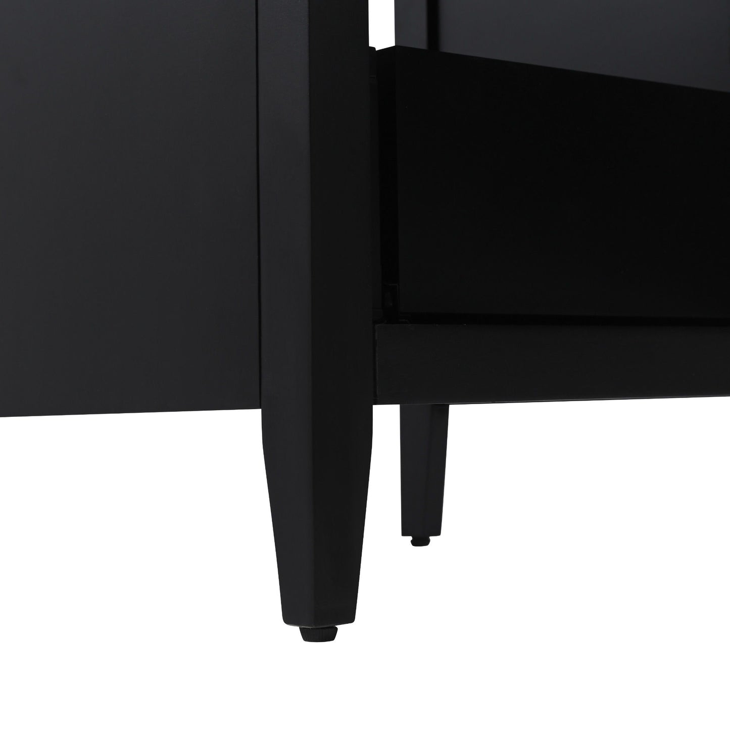 Modern Freestanding 20.3" Bathroom Vanity With Sink, Functional Drawer, Soft Closing Door - Black