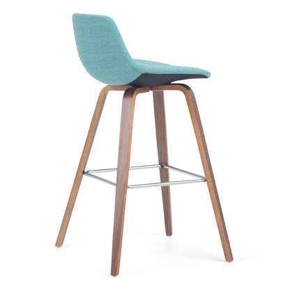 Randolph - Bentwood Upholstered Counter / Bar Height Stool (Set of 2) - Blue