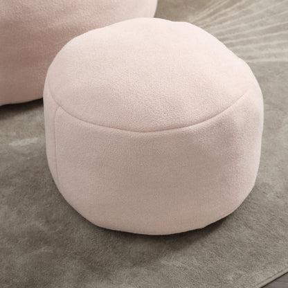 Bedding Bean Bag Sofa Chair High Pressure Foam Bean Bag Chair Adult Material With Padded Foam Padding Compressed Bean Bag With Footrest - Pink