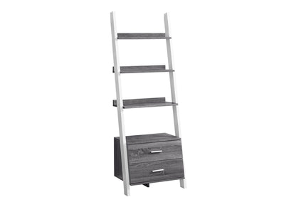 Bookshelf, Bookcase, Etagere, Ladder, 4 Tier, For Office, Contemporary & Modern - Gray