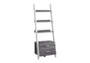 Bookshelf, Bookcase, Etagere, Ladder, 4 Tier, For Office, Contemporary & Modern - Gray