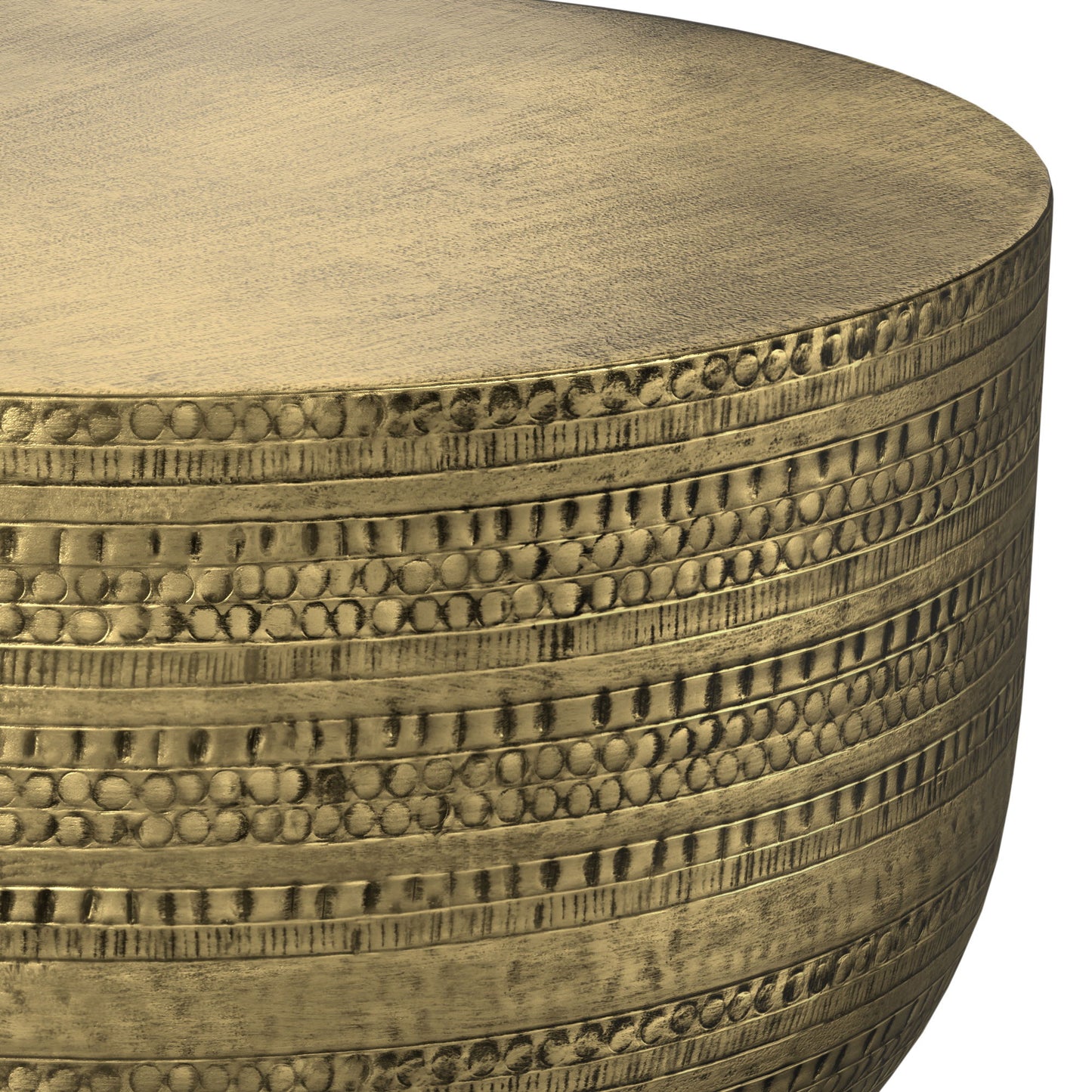 Johnsen - Metal Coffee Table - Antique Gold