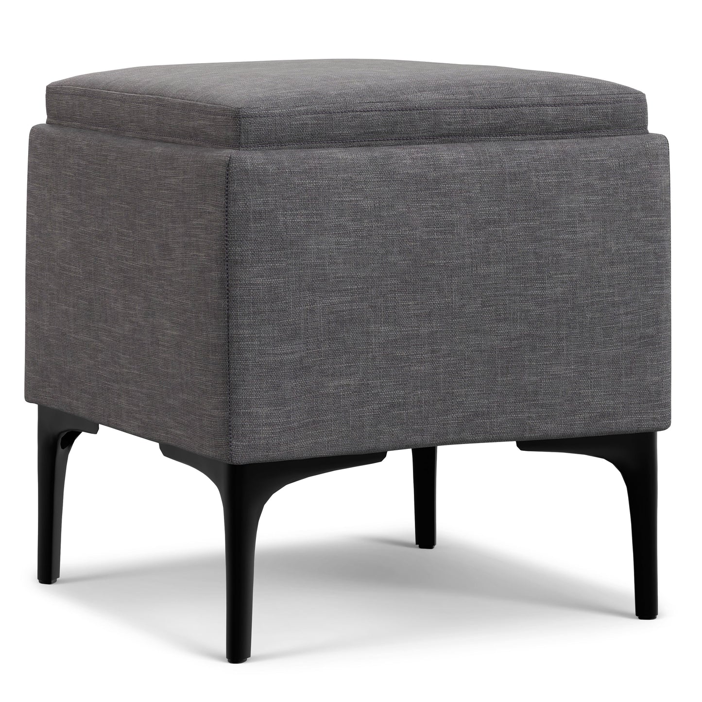 Natasha - Storage Ottoman With Tray - Gray