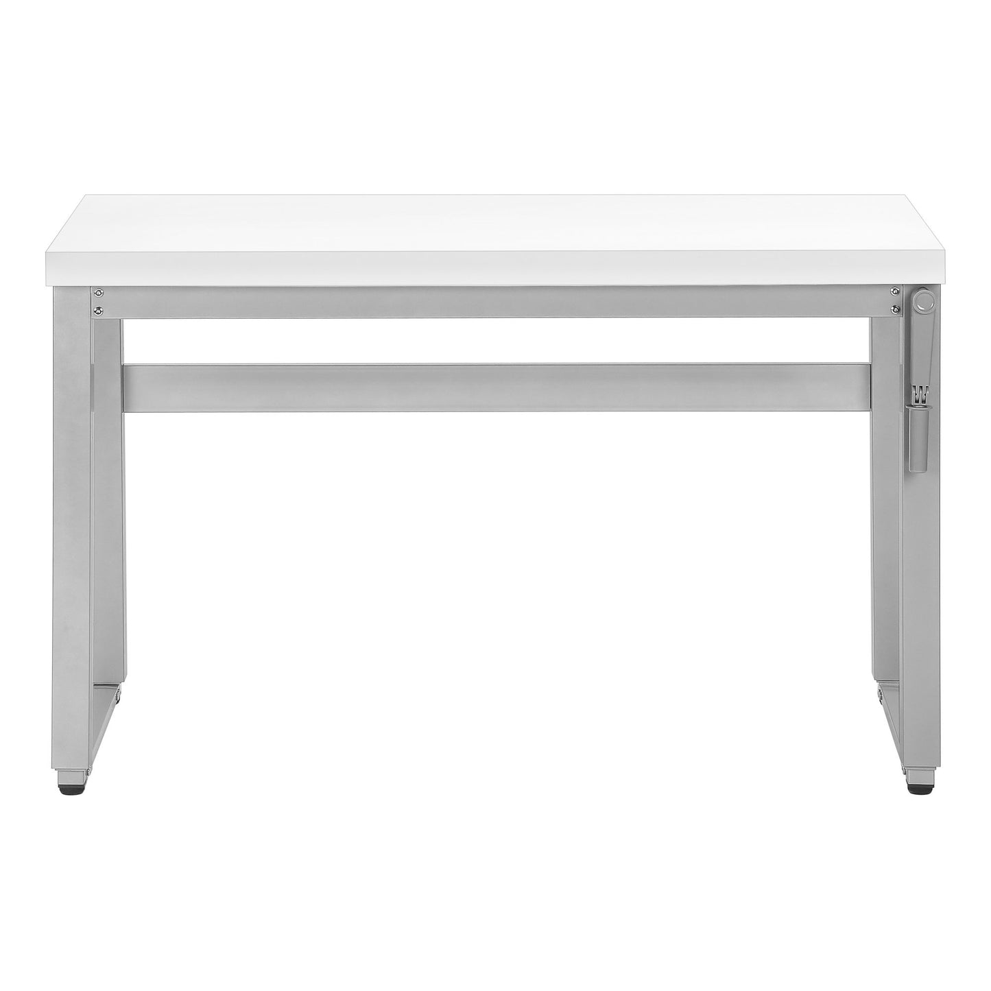 Computer Desk, Home Office, Standing, Adjustable, Laptop, Contemporary And Modern - White
