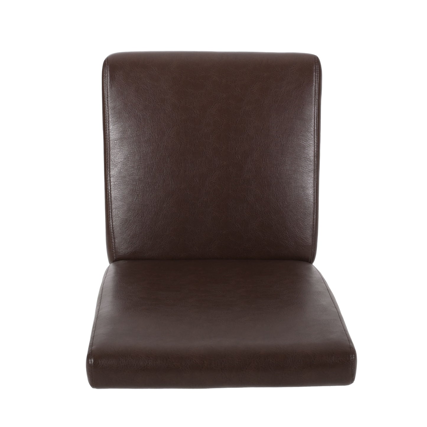 Contemporary Dining Chair (Set of 2) With Upholstery And Rubberwood Legs - Dark Brown