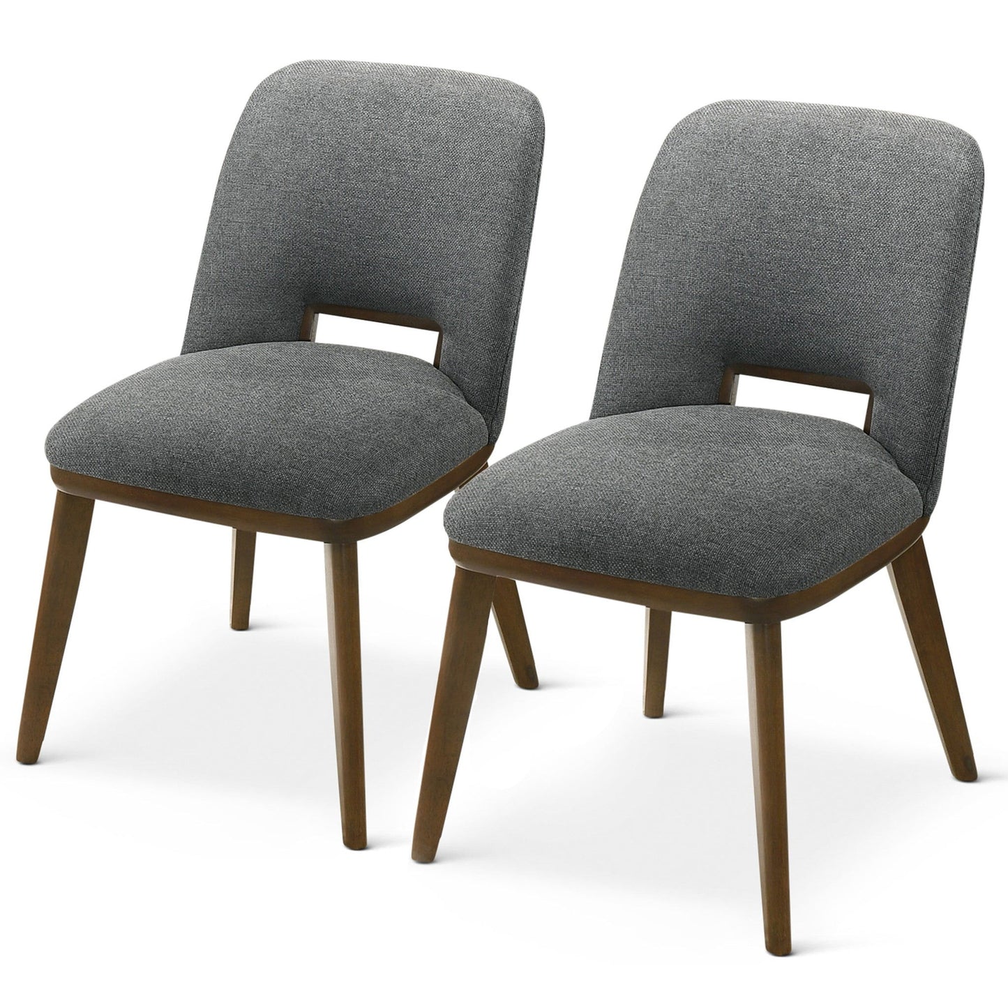 Blake - Dining Chair (Set of 2) - Brown / Dark Gray