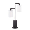 Cannes - Contemporary Table Lamp - Black / White