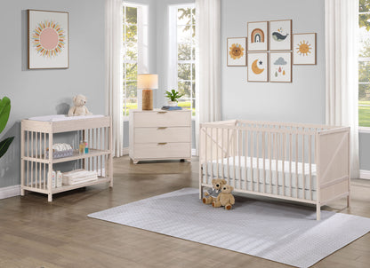 Pixie Zen - 3 In 1 Crib - Washed Natural
