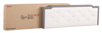 Deb - Queen Bed - Light Gray