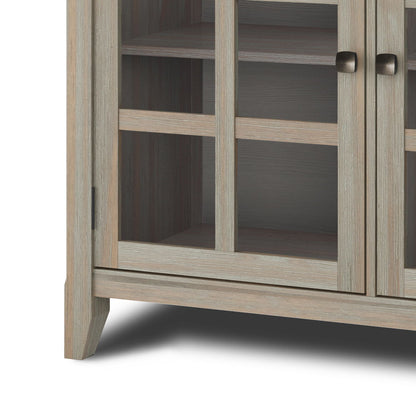 Acadian - Wide Storage Cabinet - Distressed Gray