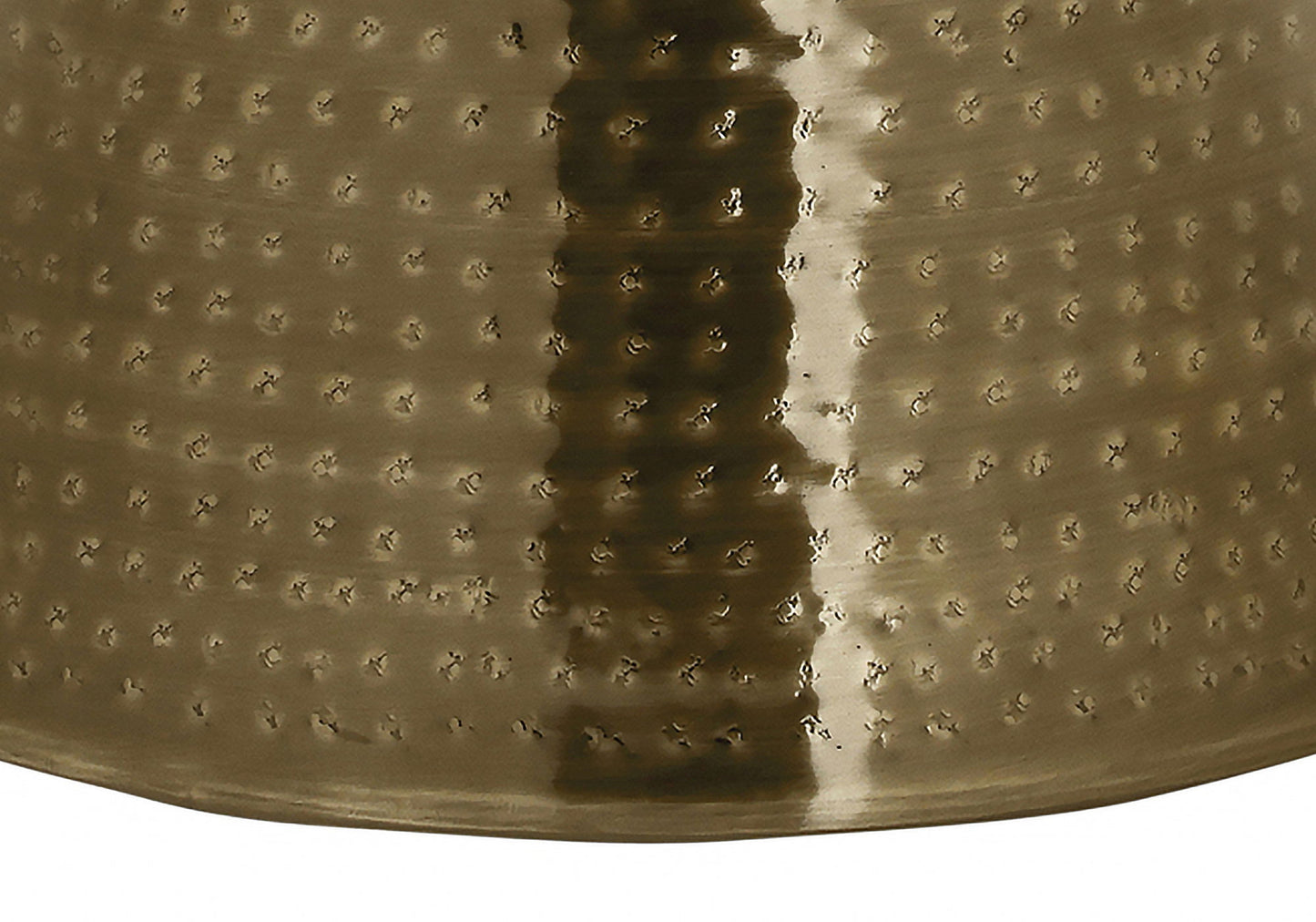 Drum Accent Side Table, Contemporary, Elegant Design - Gold
