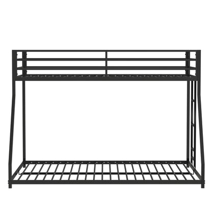 Adam - Twin Over Full Metal Bunk Bed - Black Metal