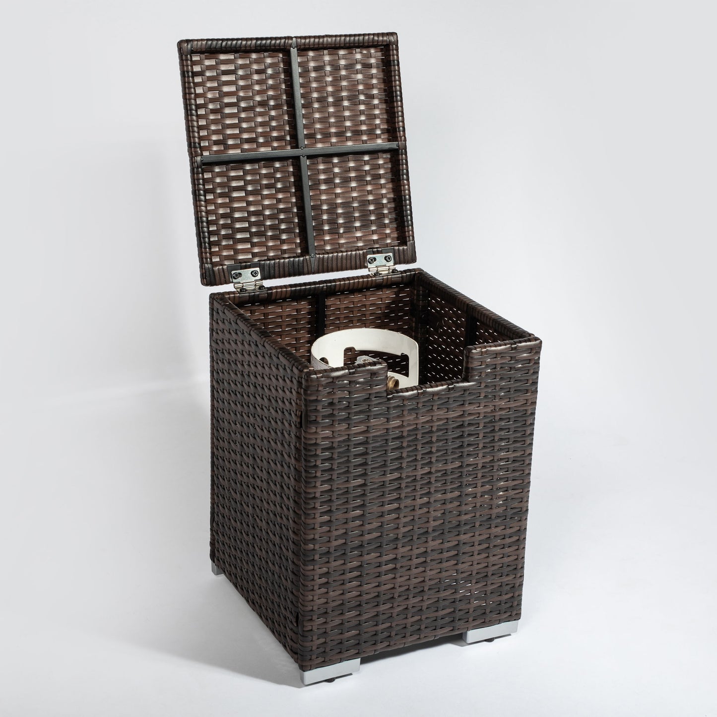 Rattan Propane Tank Cover Gas Bottle Cover Outdoor Wicker Gas Cylinder Cover - Brown
