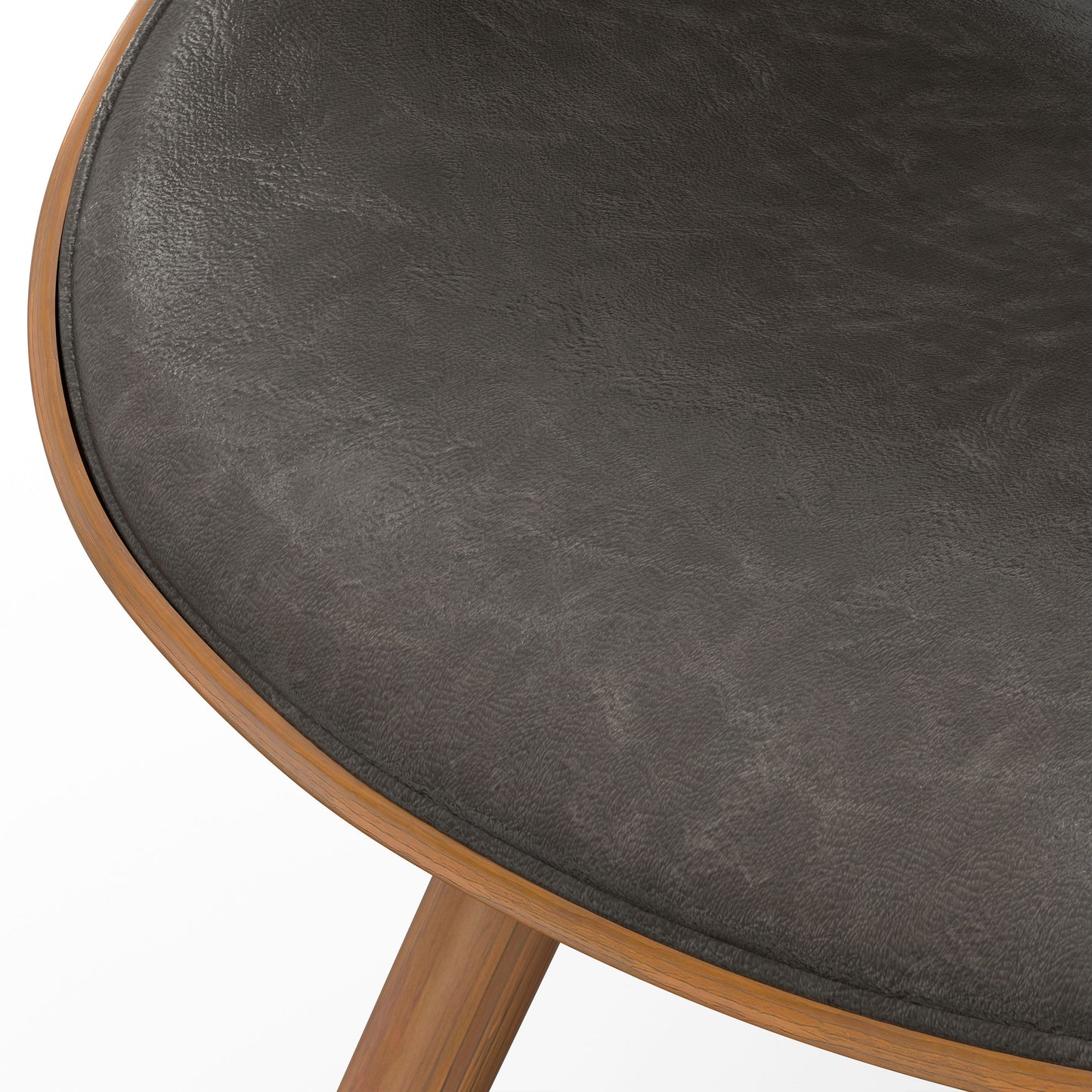 Malden - Bentwood Dining Chair With Wood Back - Distressed Brown