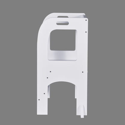 Child Standing Tower, Step Stool For Kids, Toddler Step Stool For Kitchen Counter - White