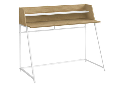 Computer Desk For Home Office, Laptop, Storage Shelves, Contemporary & Versatile Placement - Natural
