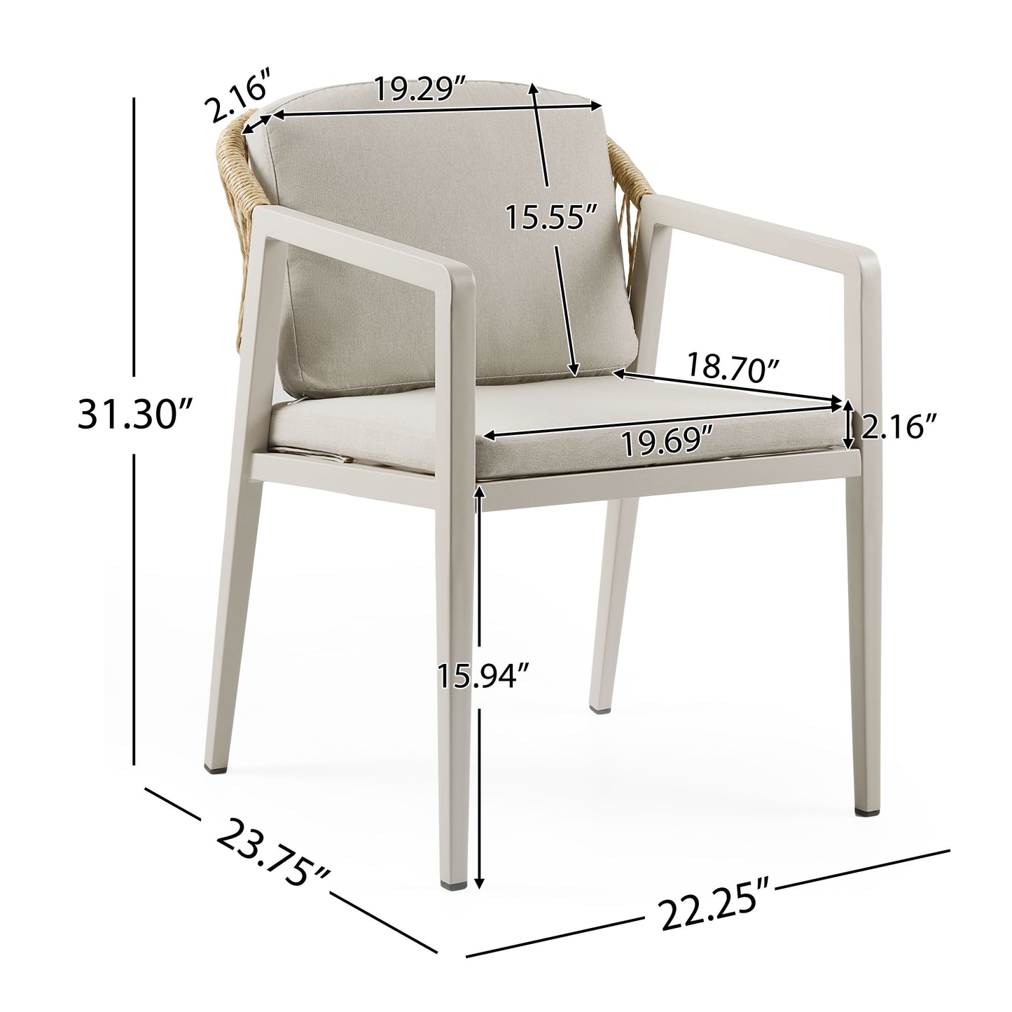 Outdoor Dining Set With Dining Chairs, Acacia Wood Expandable Table, Rattan, Iron Frame - Gray / Teak