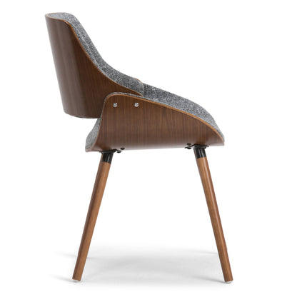 Malden - Bentwood Dining Chair With Wood Back - Gray