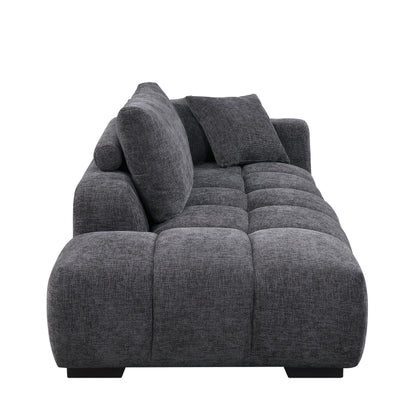 Chosen - Sectional Sofa With Toss Pillows With 2 Chaises - Gray