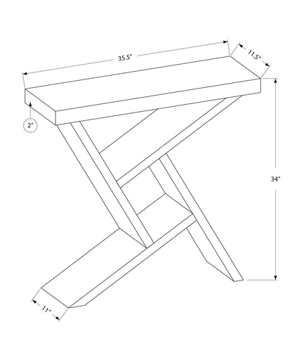 Accent Console Table For Entryway, Contemporary And Modern - Black