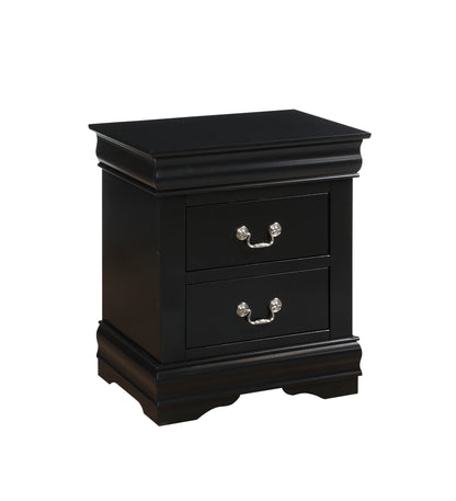 Louis Philippe - 2 Piece Twin Bedroom Set Bed - Black