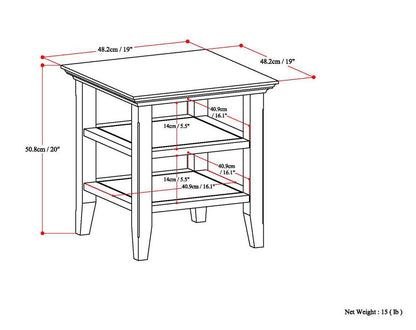 Acadian - End Table - Farmhouse Gray