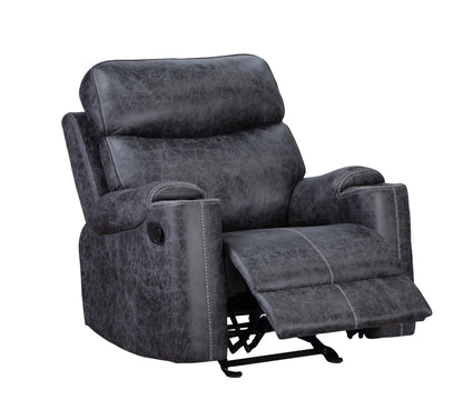 Hirah - 3 Piece Living Room Set - Dark Gray