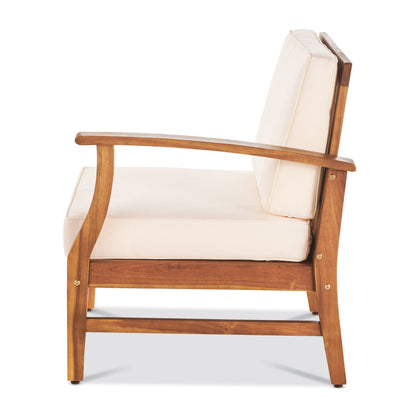 Perla - 3 Seater Sofa And Table Set - Cream