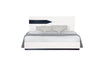 Vios - Queen Zebra Bed - White