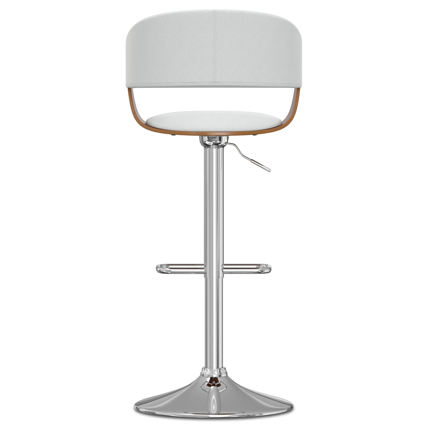 Lowell - Adjustable Swivel Bar Stool - White