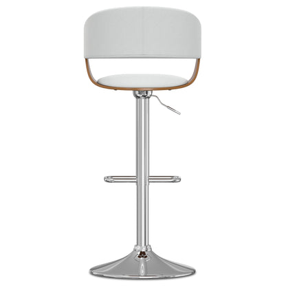 Lowell - Adjustable Swivel Bar Stool - White