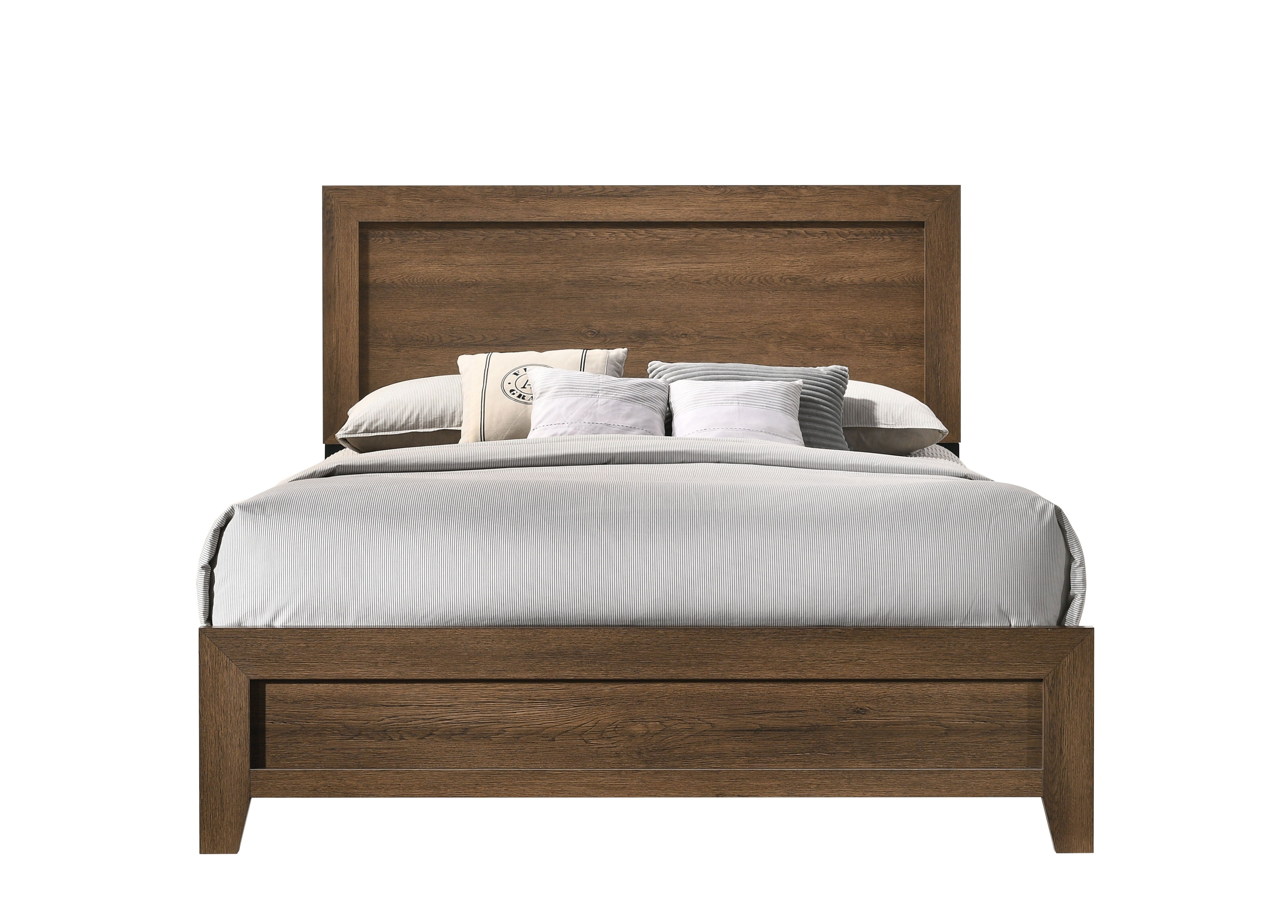 Miquell - Queen Bed - Oak